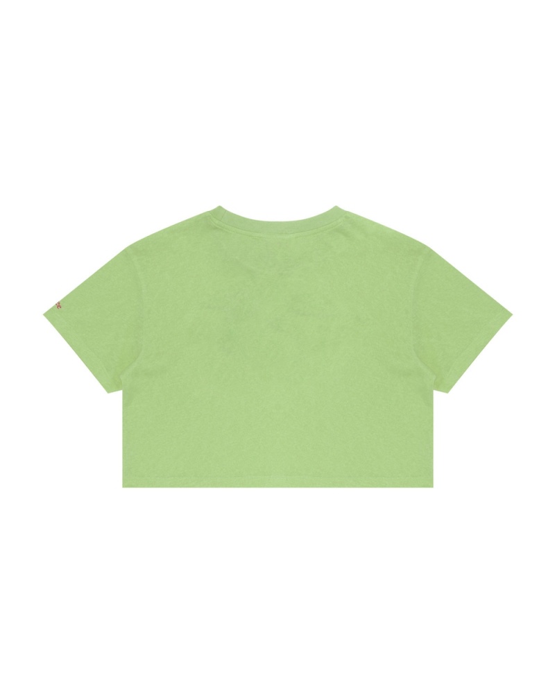 T Shirts Bape Graphique cropped Vert Femme | LUH-75128678